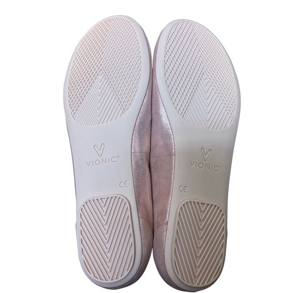 Vionic Pink Bow Knot Flats Size 11 - Picture 7 of 10